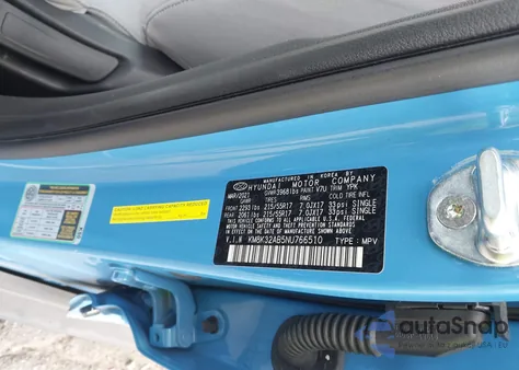 2022 Hyundai Kona Sel z USA, uszkodzony, nr VIN KM8K32AB5NU766510